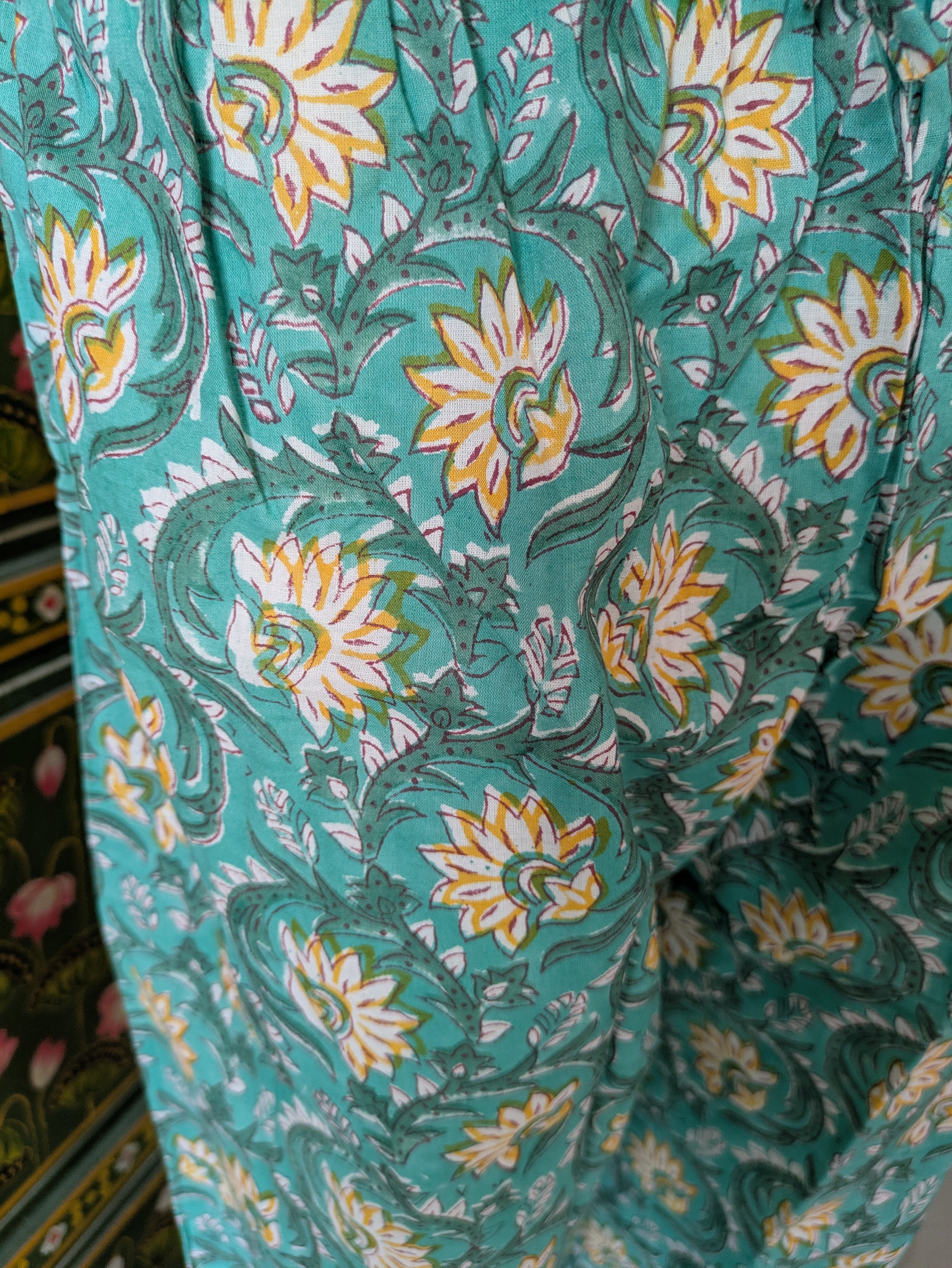 Green Floral Pyjama Set