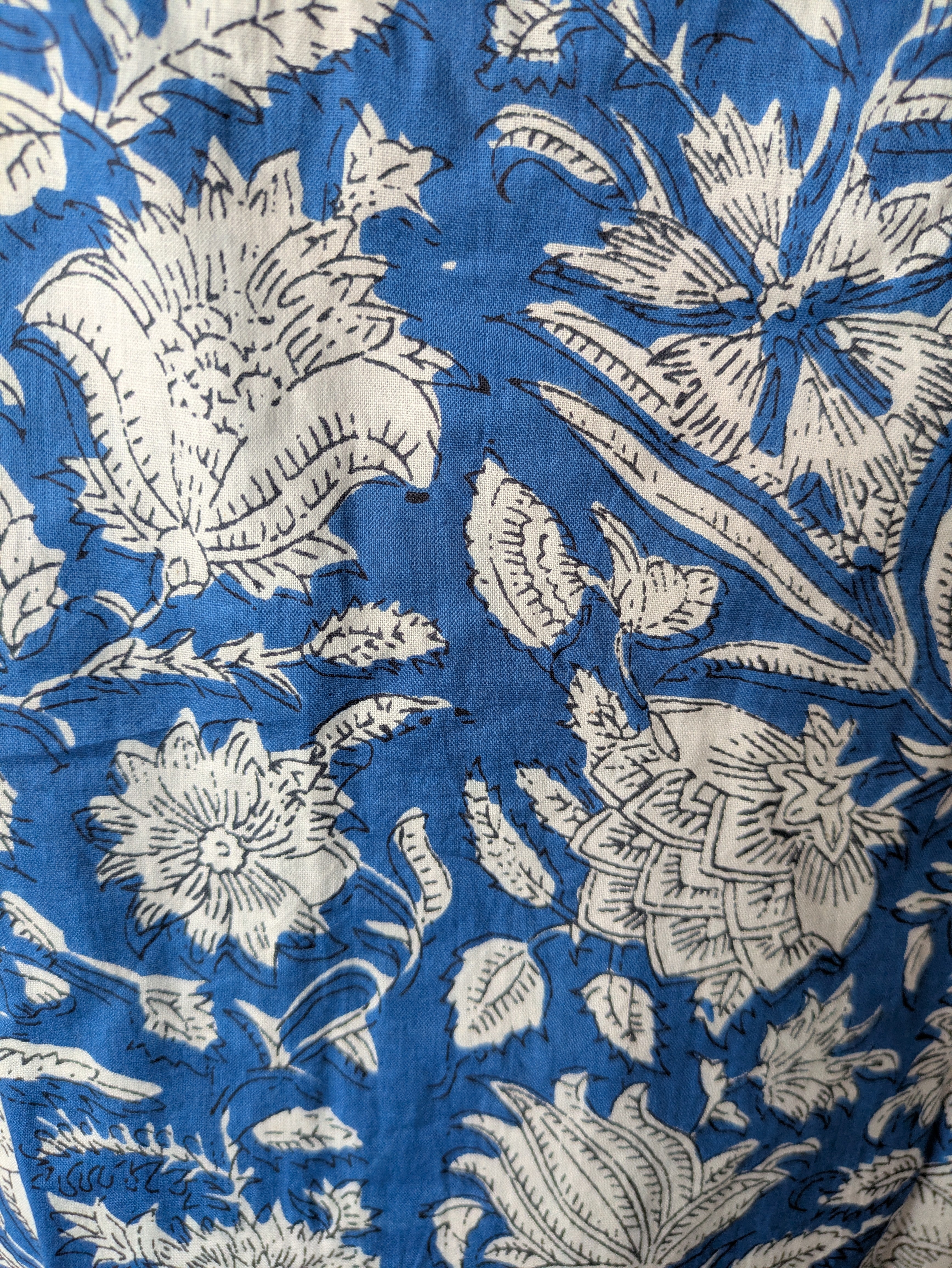 Blue Floral Shortama Set