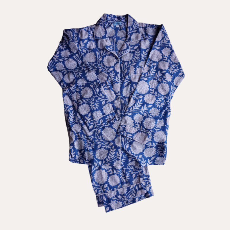 Blue Floral Pyjama